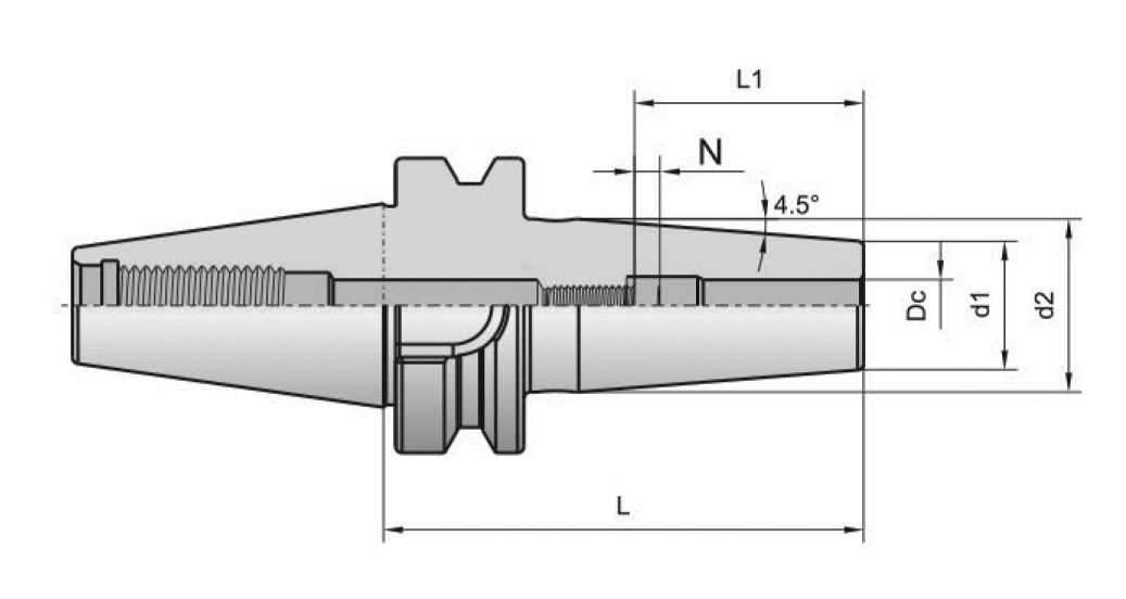 P115 热胀刀柄-BT30尺寸图(1)
